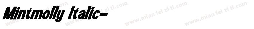 Mintmolly Italic字体转换
